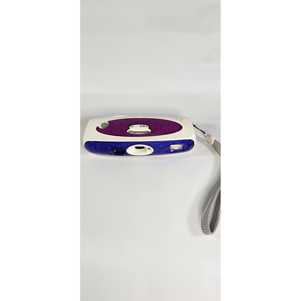 Polaroid i-Zone Instant Pocket Camera White Purple Bubble Pattern Vintage Y2K